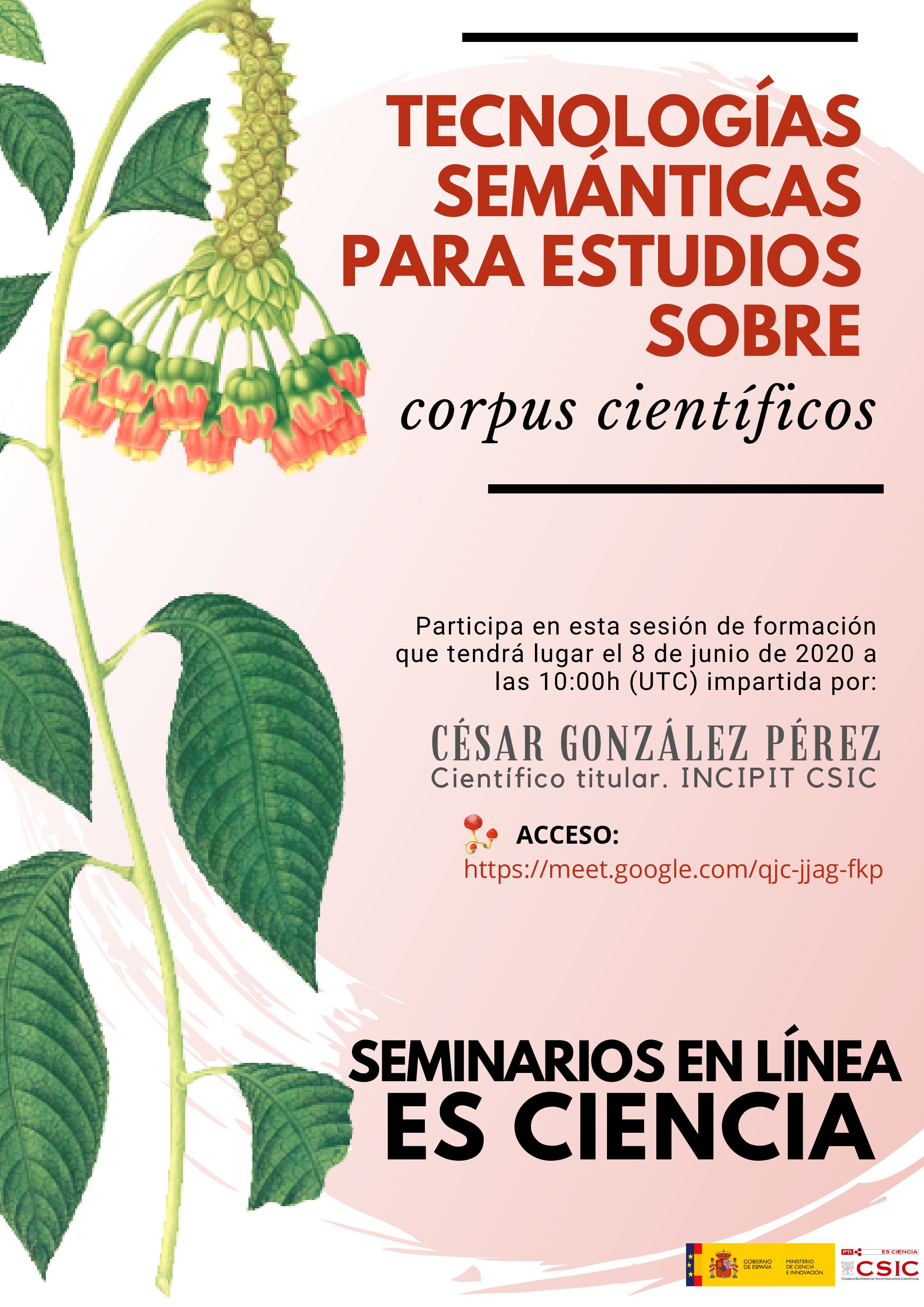 Tecnologías semánticas para estudios sobre corpus científicos